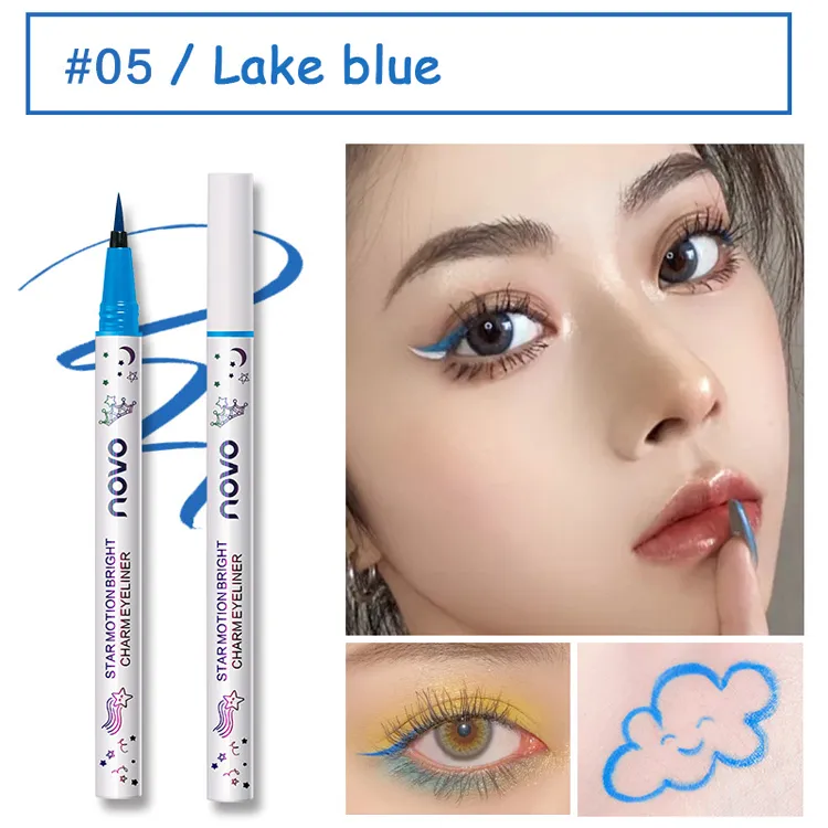 Water - repellent very fine color eyeliner - Blue