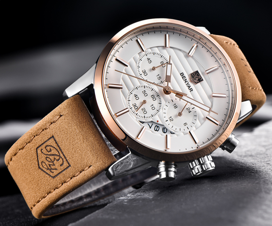 Men's Watch with Three Eyes Belt