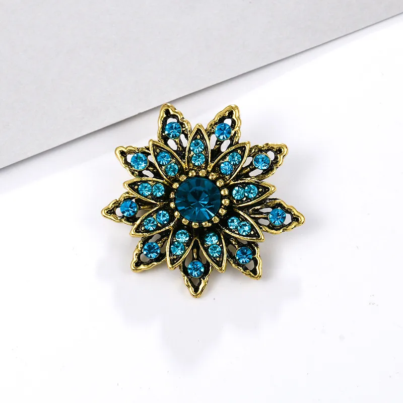Alloy rhinestone small pin brooch costume - 26 Style