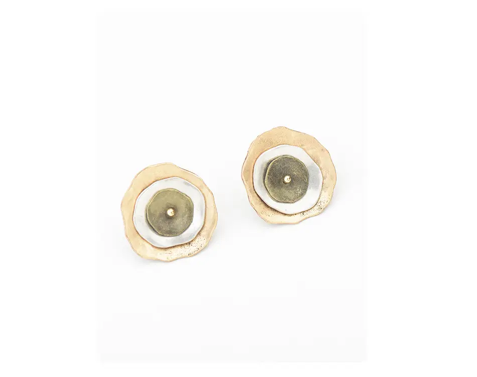 Round combination alloy studs