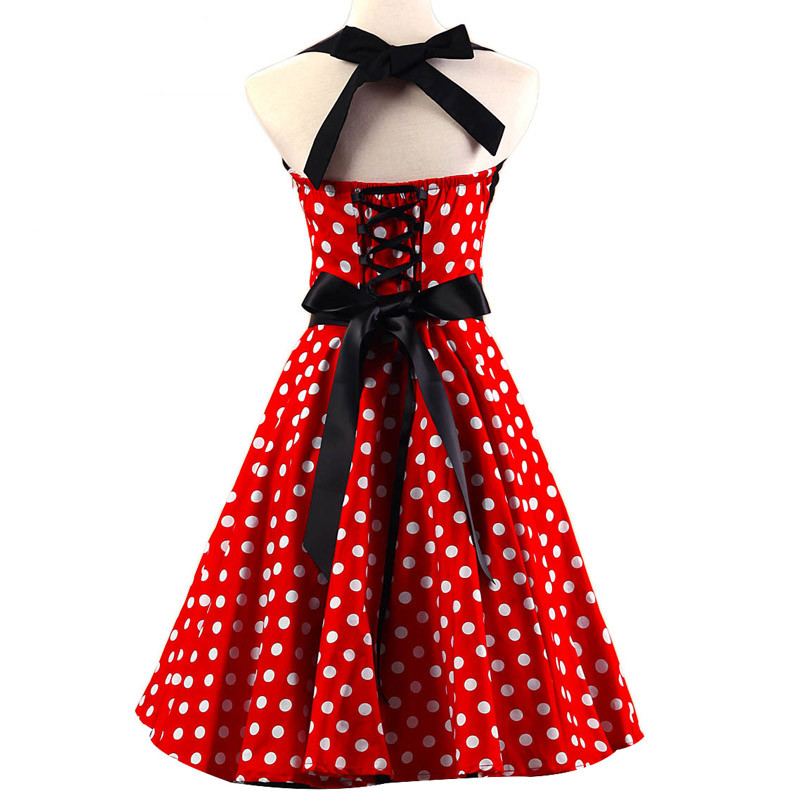 Tube top sexy polka dot big skirt