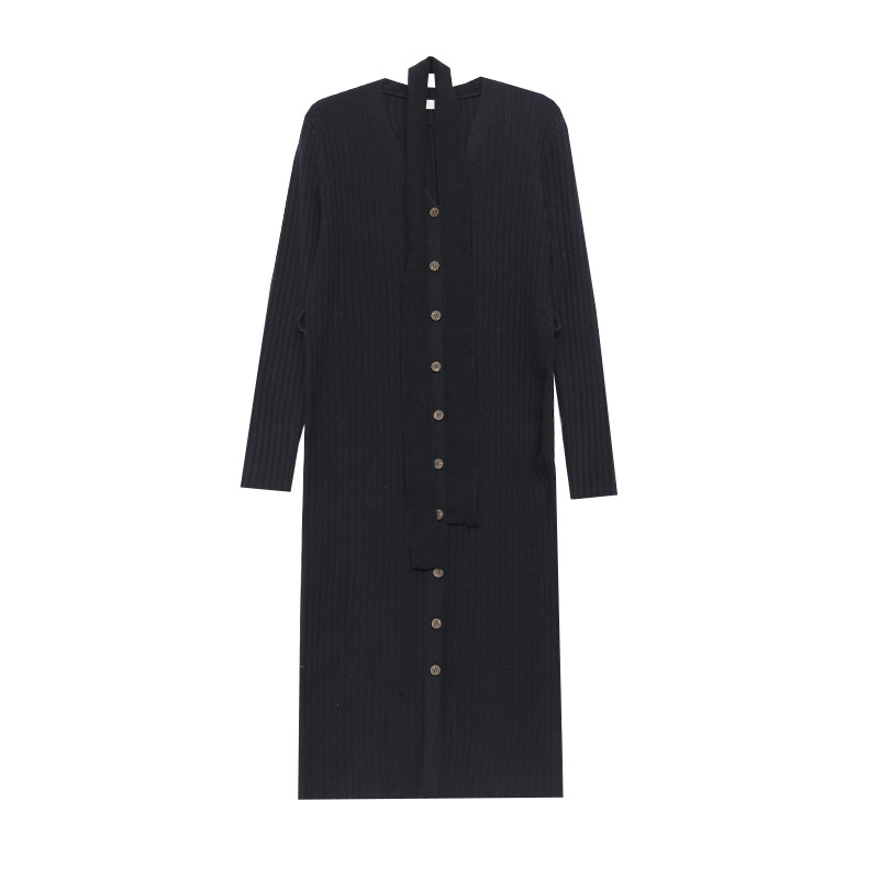 Knitted V-Neck Midi Dress, picture 12 of 12