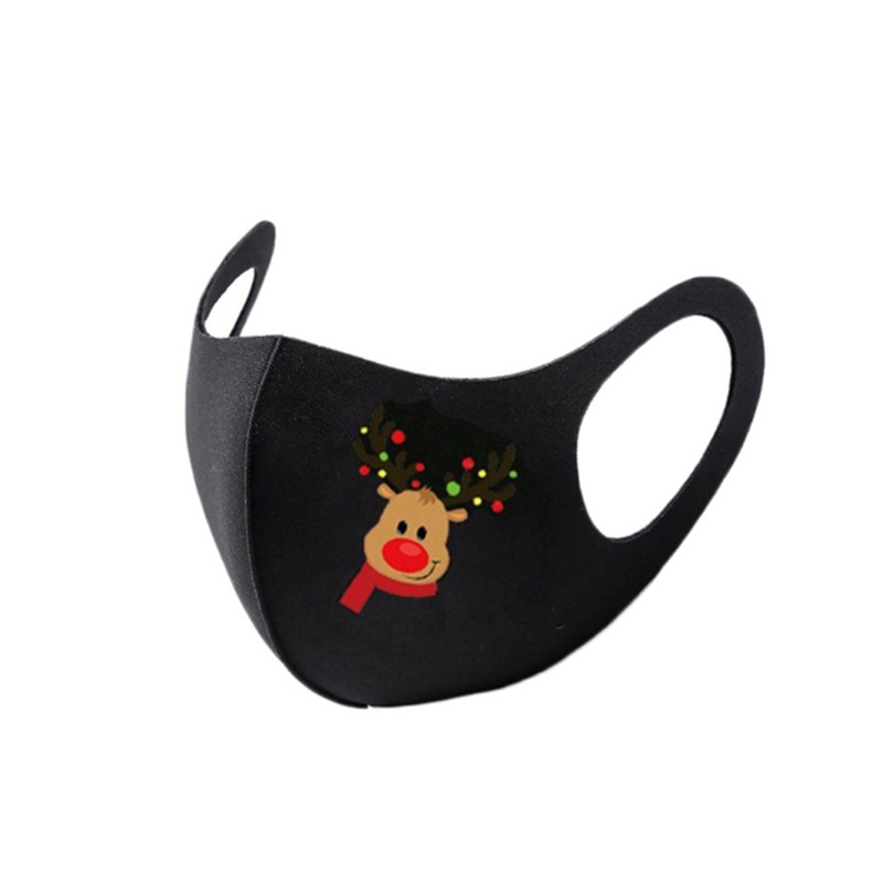 Christmas print autumn and winter ice silk mask in 3 style