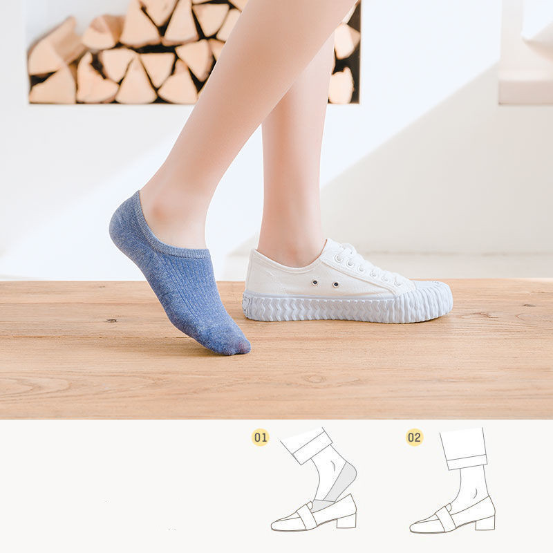 Thin shallow mouth four seasons invisible socks