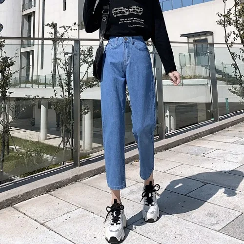 Wide leg nine minute daddy pants Dark Blue - Shop at LoveMi
