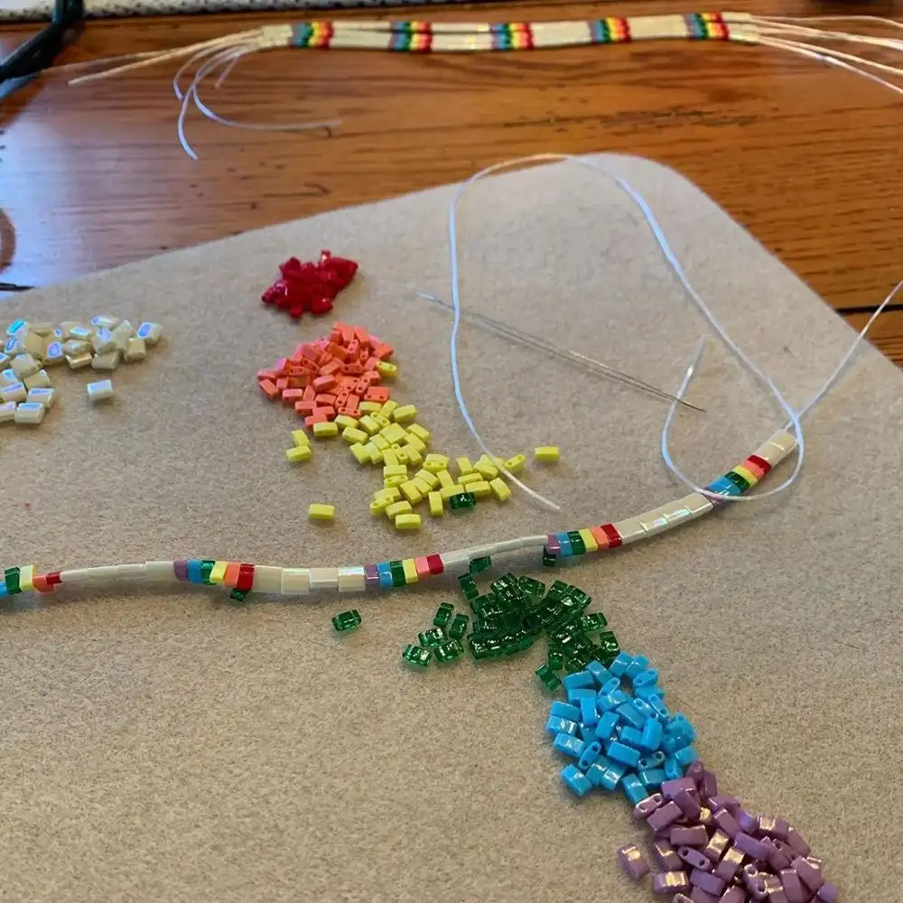tila beads miyuki rice beads small bracelet