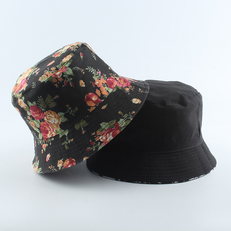 Double-sided printed fisherman hat