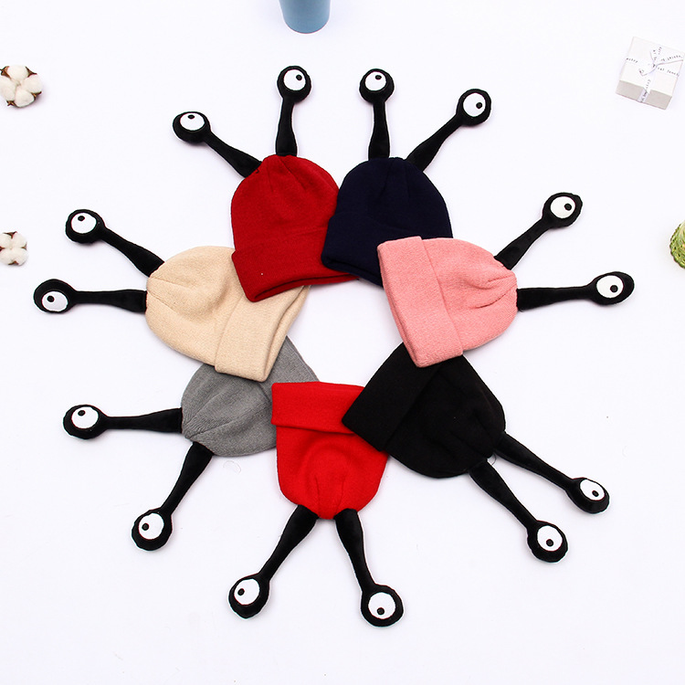 Insect wool hat tentacles cartoon parent-child hat