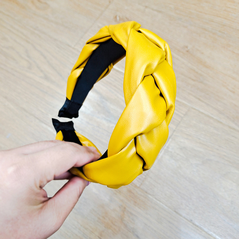 Braid hair headband Yellow - Shop at LoveMi