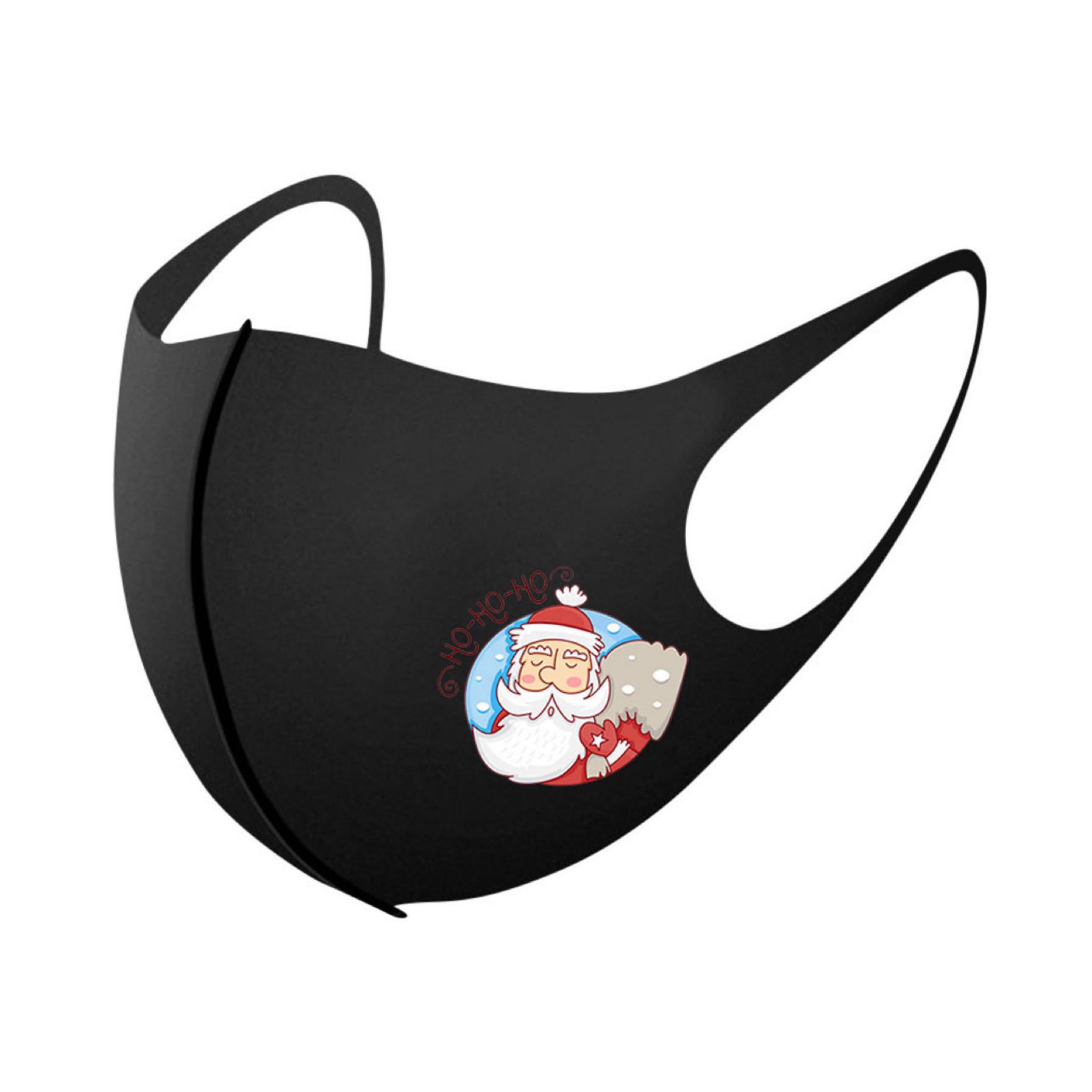 Christmas print autumn and winter ice silk mask in 12 style