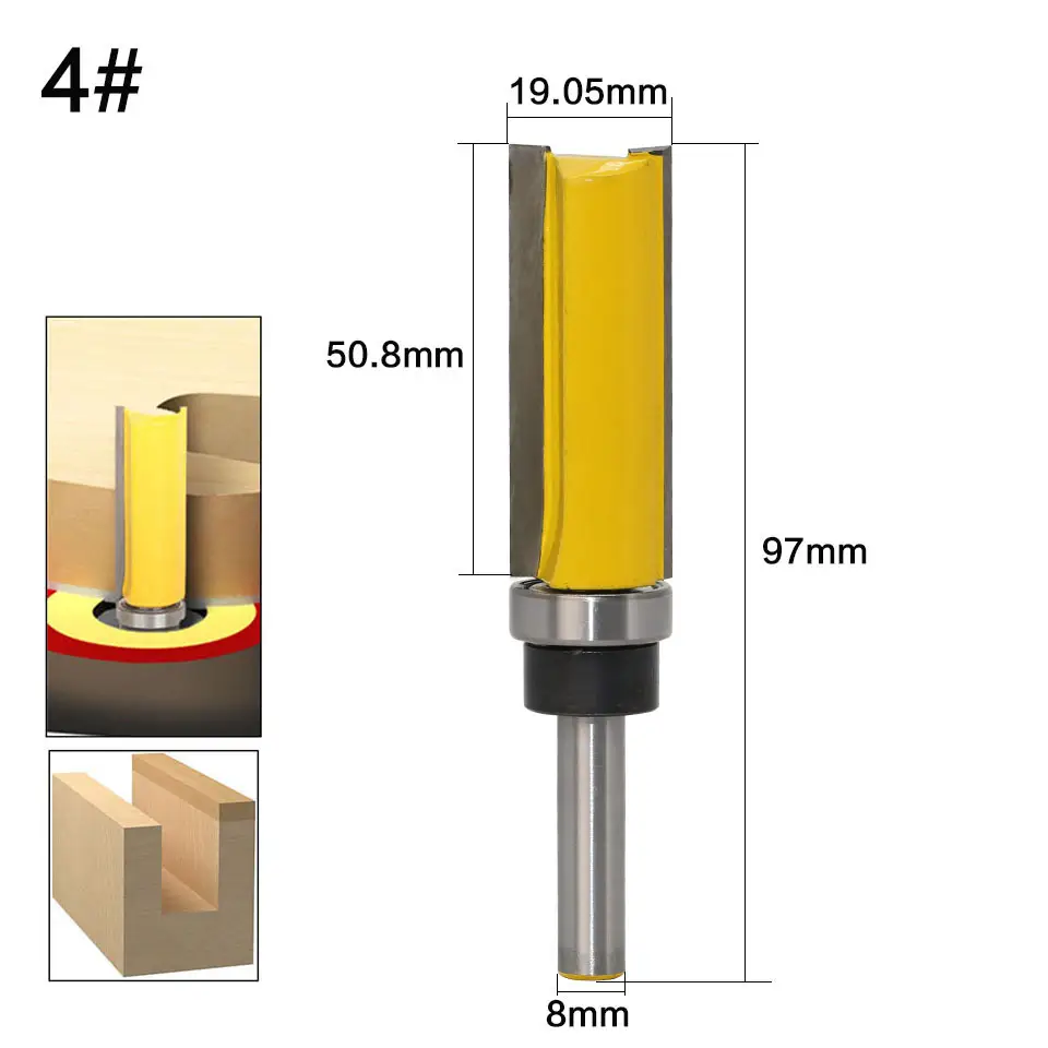 Straight edge copy milling cutter
