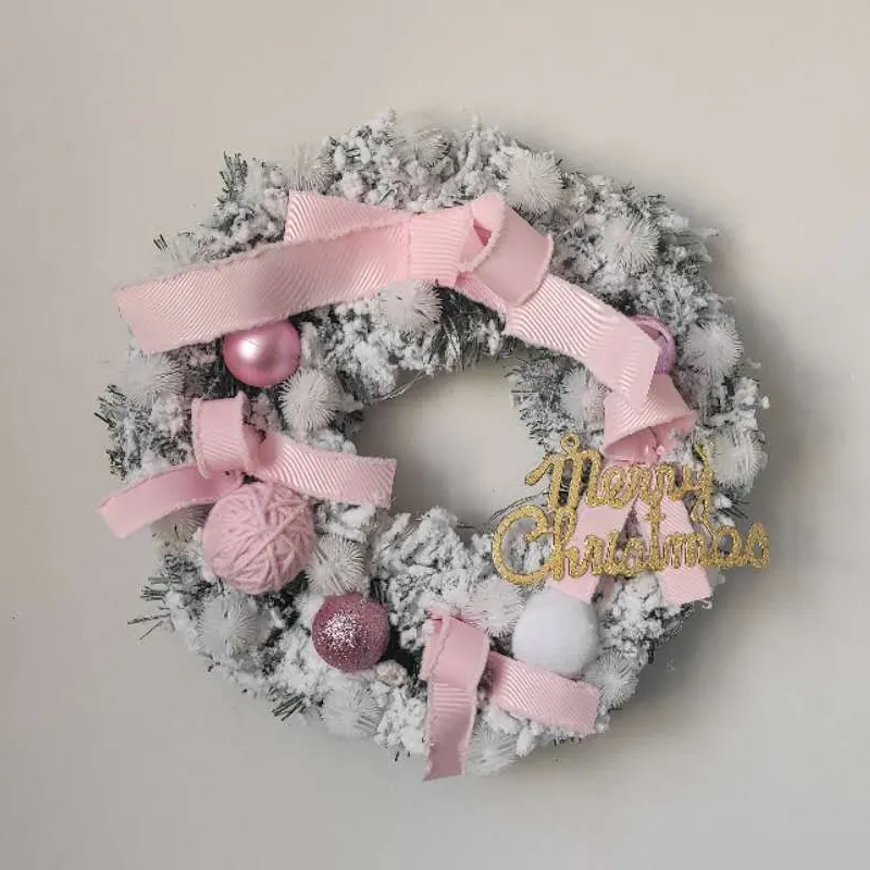 Multicolor Christmas Pendant LED Light String Wreath