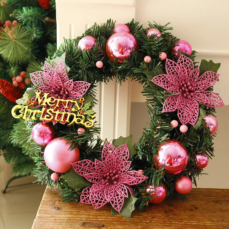Christmas Decorations Christmas Wreath Home Decor For Home Garden Decorations Mall Door Decoration – image 4