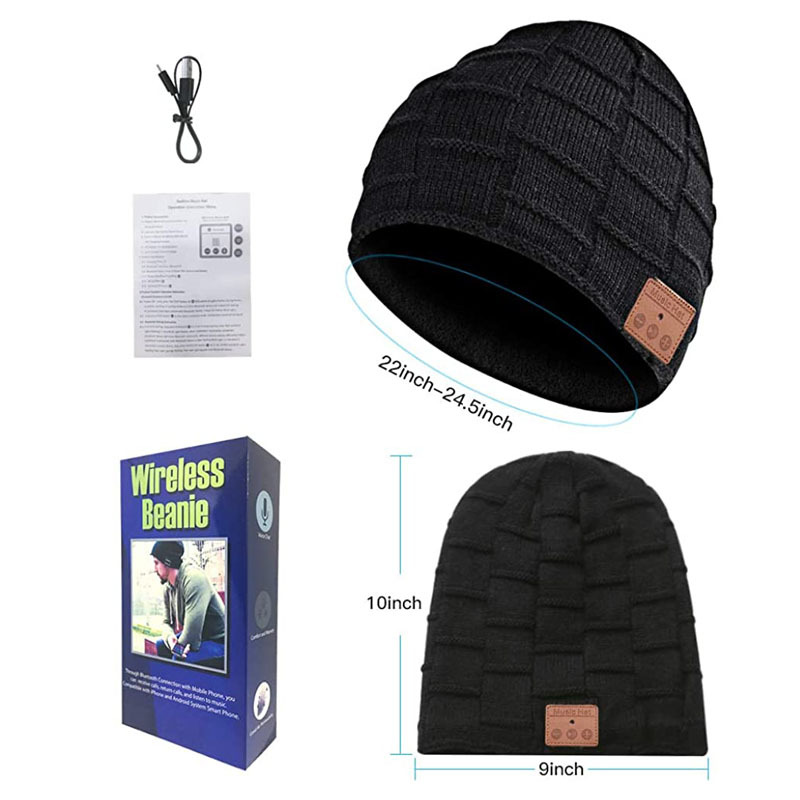 Fleece warm Bluetooth knitted hat