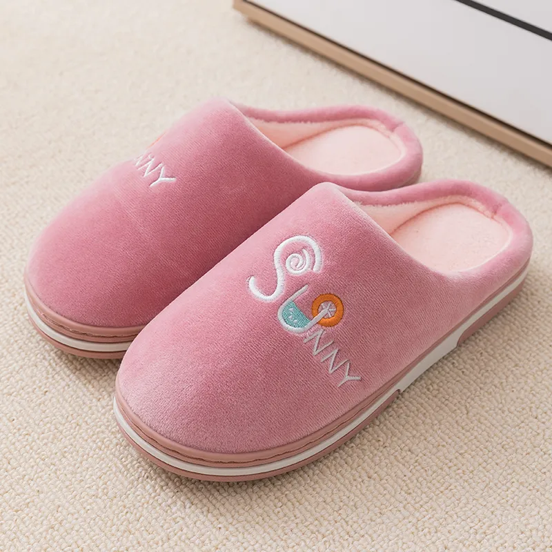 Home winter cute bag with cotton slippers - Red