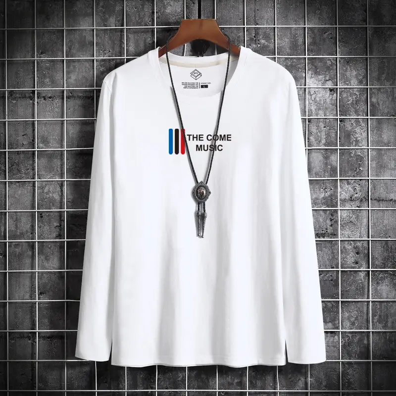 Loose round neck young men's top and bottoming shirt