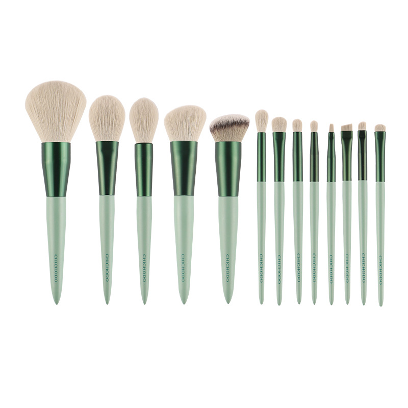 Beauty Tools Green Makeup Brush Set Foundation Brush Eye Brush Green - Shop at LoveMi
