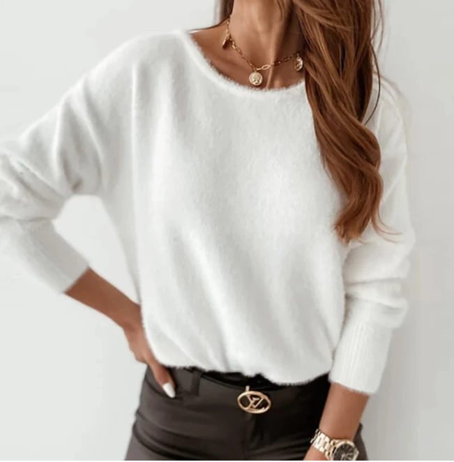 Lace knit sweater