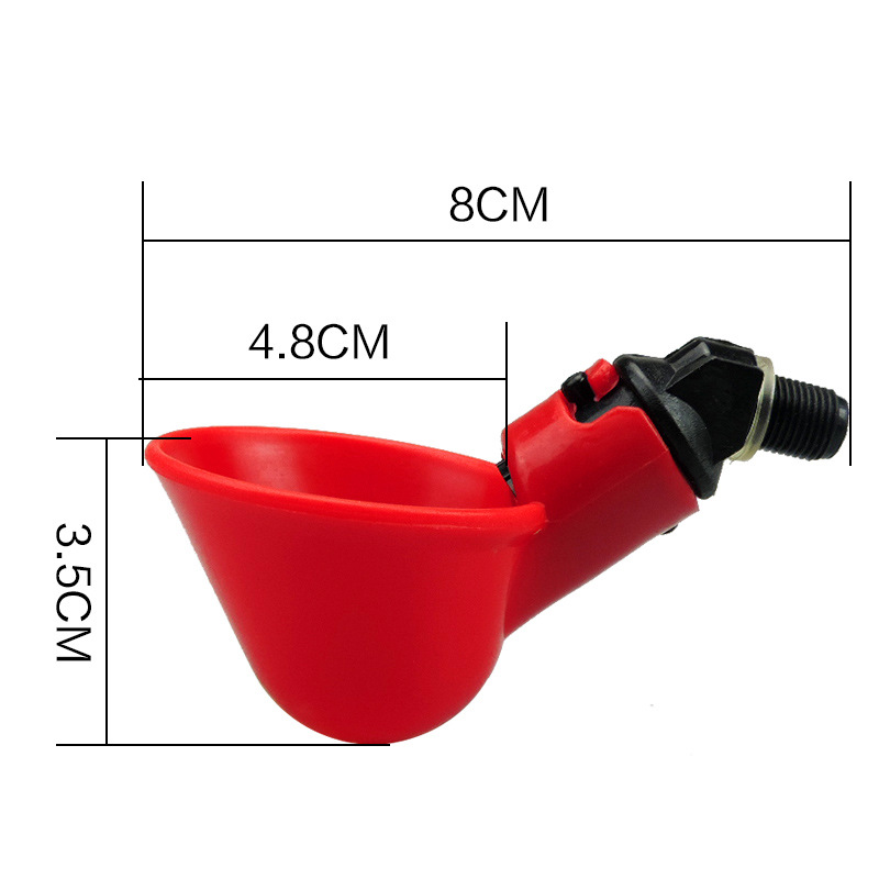 Chicken and bird drinking fountains (Red-With tube)