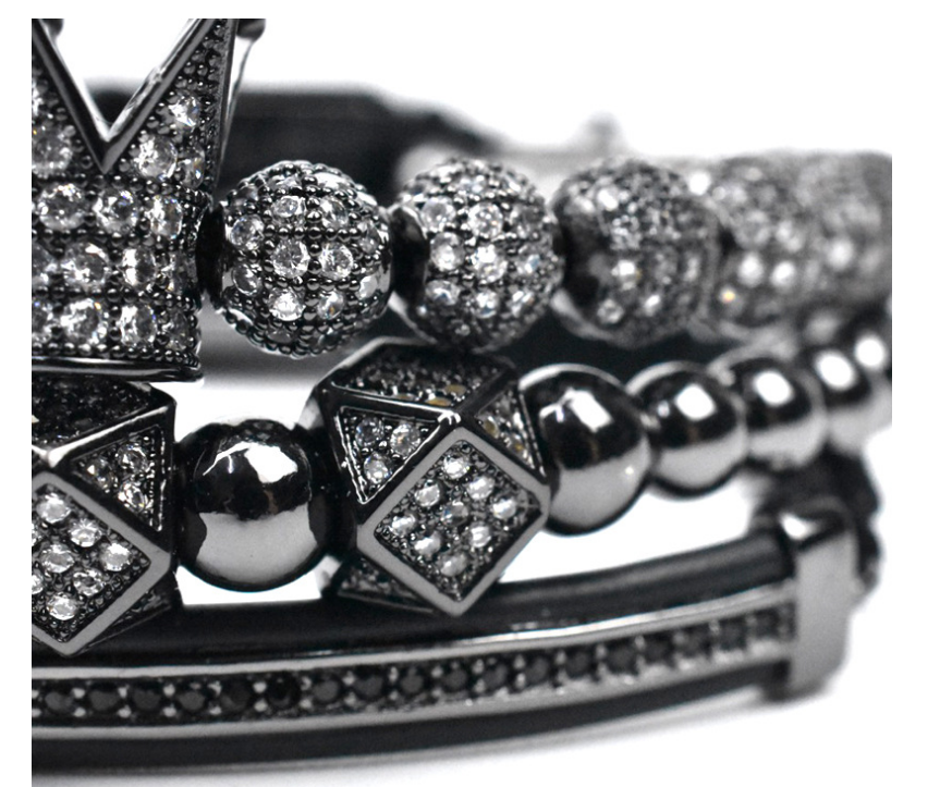 Crown small triangle bracelet