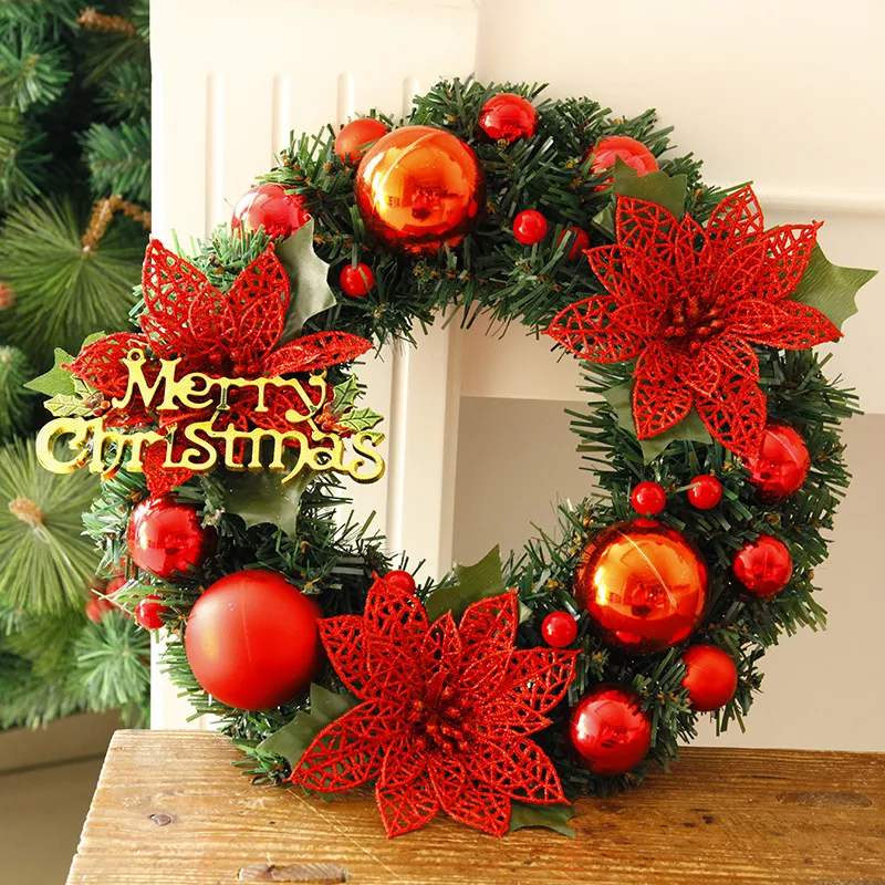 Christmas Decorations Christmas Wreath Home Decor For Home Garden Decorations Mall Door Decoration – image 9