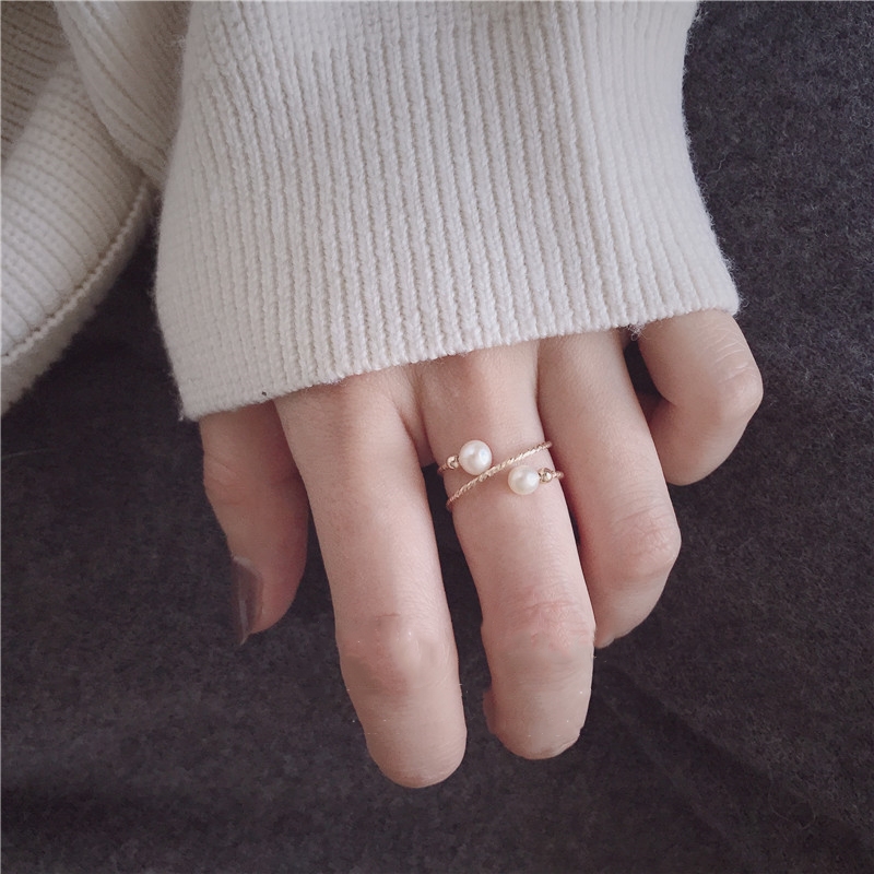 Little Fairy 14K Gold Freshwater Pearl Ring