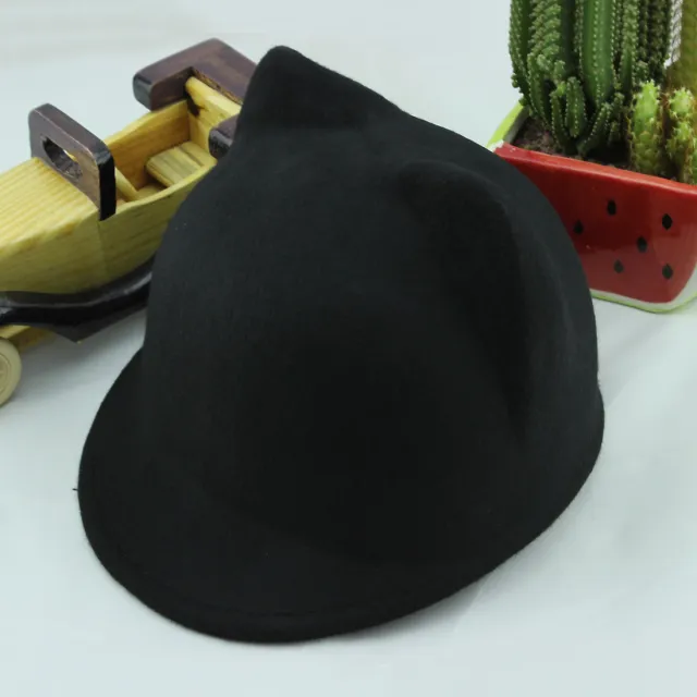 Cat ears Jazz hat top hat Black - Shop at LoveMi