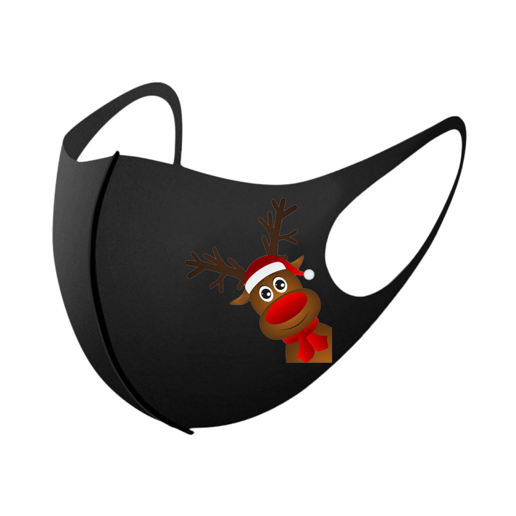 Christmas print autumn and winter ice silk mask in 13 style