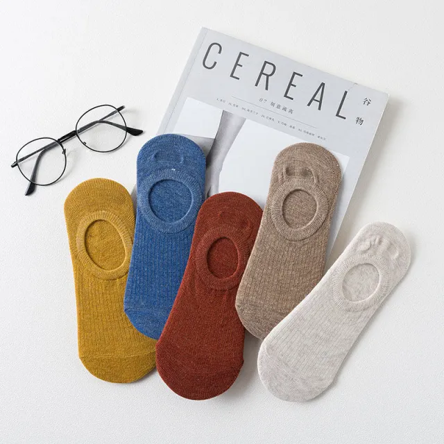 Thin shallow mouth four seasons invisible socks Candy 5Pairs One Size - Shop at LoveMi