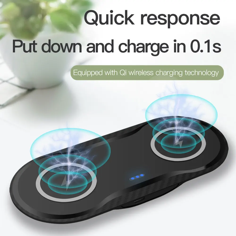 Wireless Charger Dual Mobile Phone