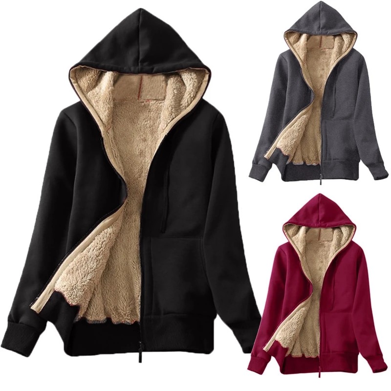 Title 1, Long-sleeved sweater plush coat