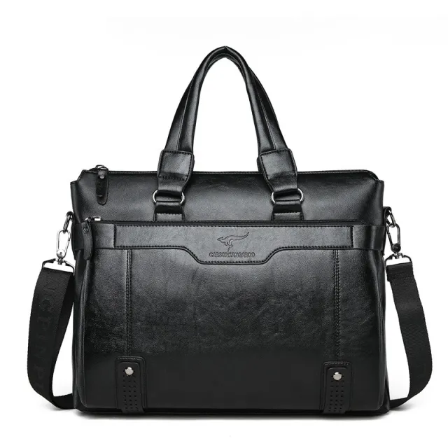 Men's handbag shoulder business computer bag Black - Shop at LoveMi