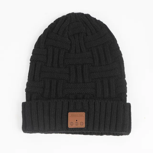 Wireless bluetooth knitted hat Flanging Blacka - Shop at LoveMi