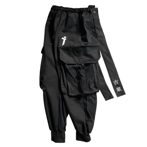 Embroidered Streamer Cargo Pants