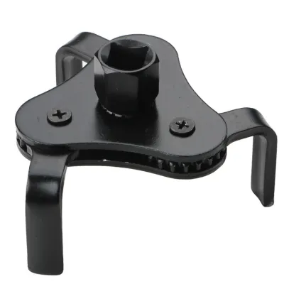 Flat three-jaw machine filter wrench