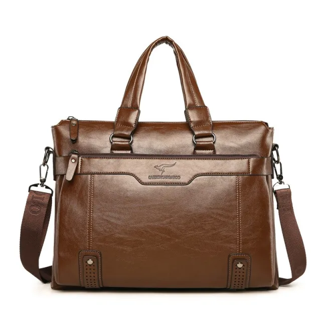 Men's handbag shoulder business computer bag Khaki - Shop at LoveMi
