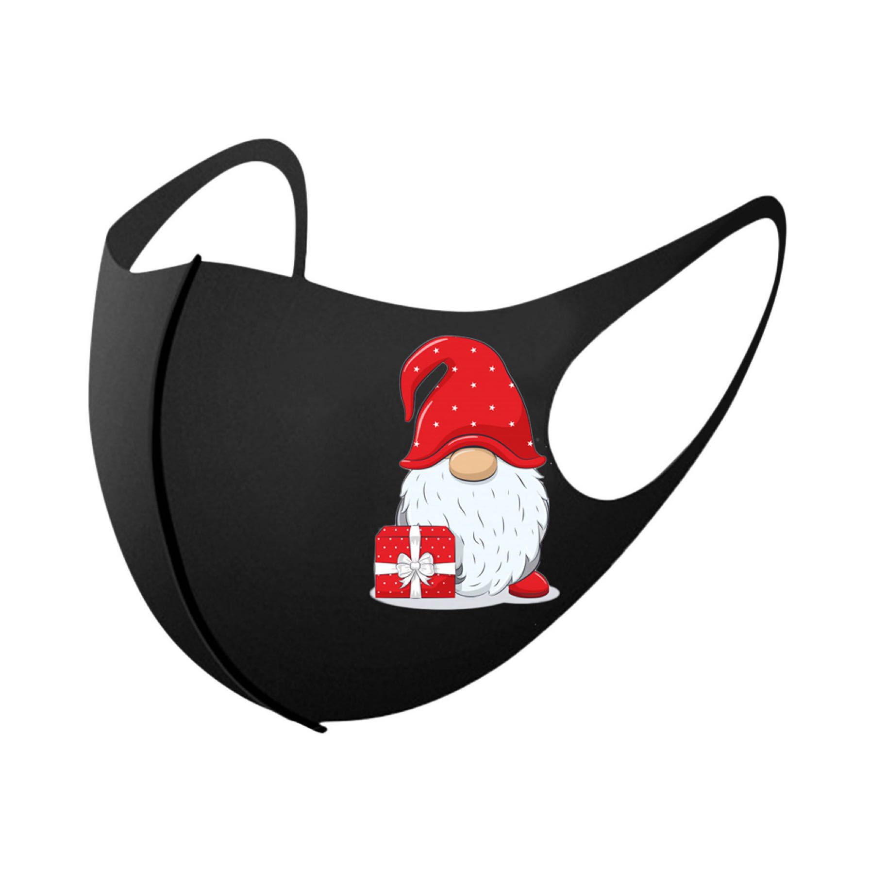 Christmas print autumn and winter ice silk mask in 11 style
