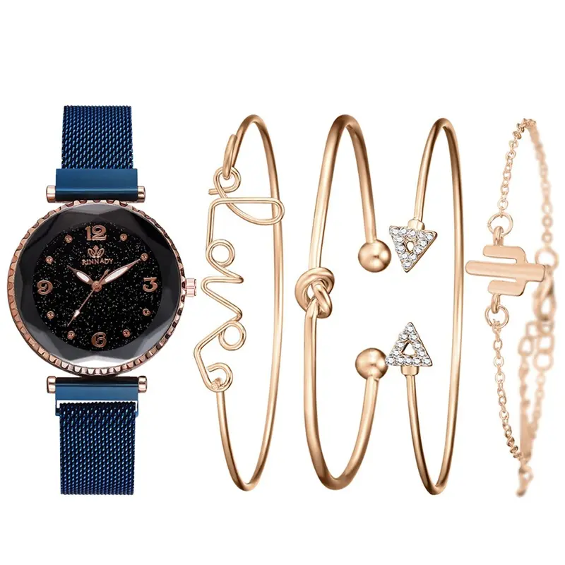 Fashion women's quartz watch bracelet set