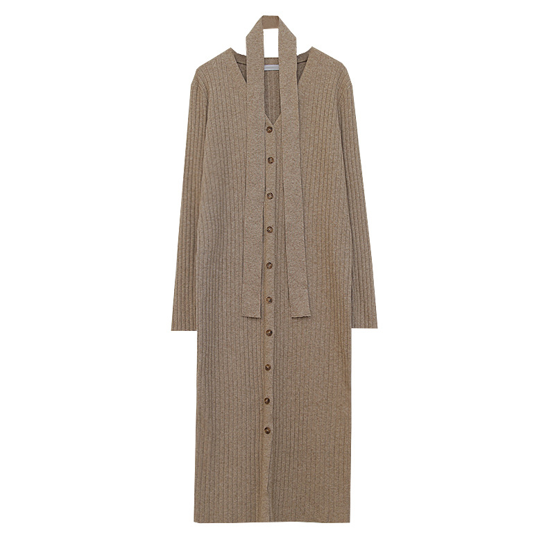Knitted V-Neck Midi Dress, picture 11 of 12