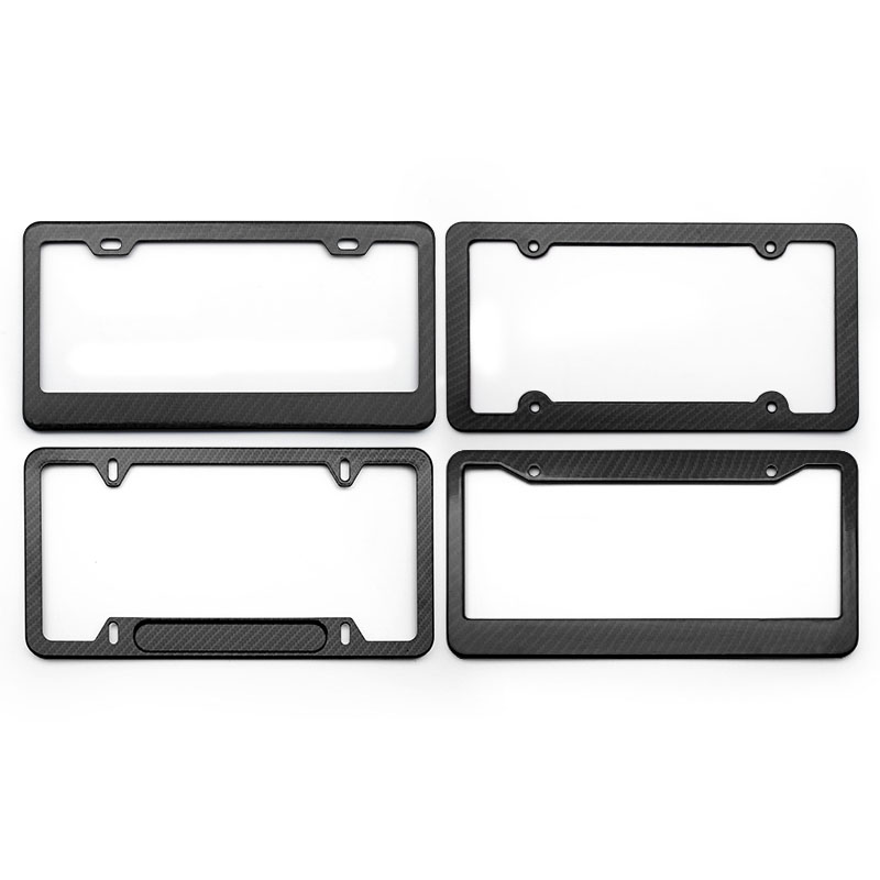 New American carbon fiber license plate frame