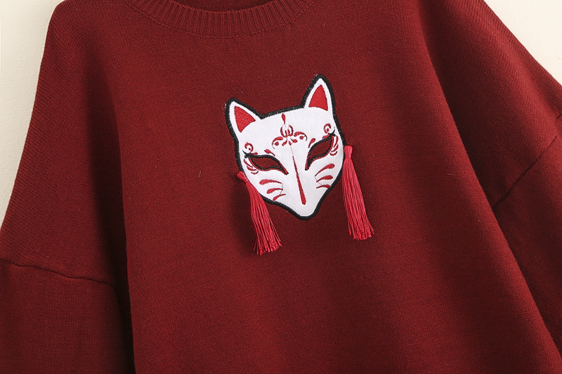 Thick cute knitted bottoming shirt