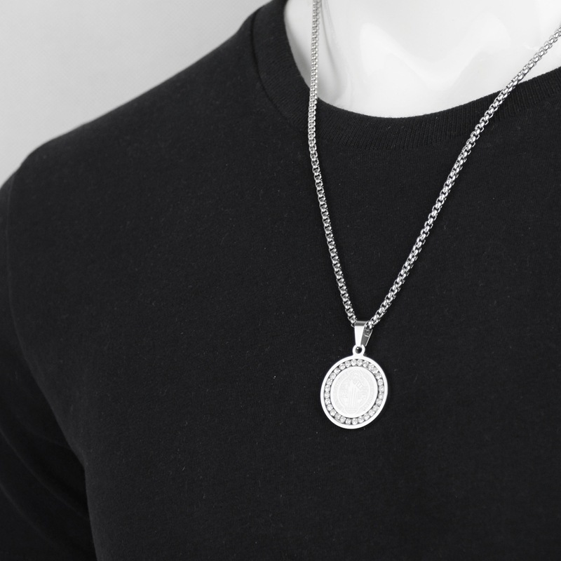 Personality God Disc Titanium Steel Necklace