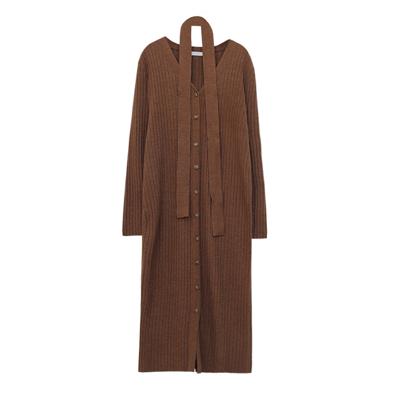 Knitted V-Neck Midi Dress, picture 9 of 12
