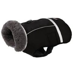 Reflective warm clothing for big dog - Black - View 1