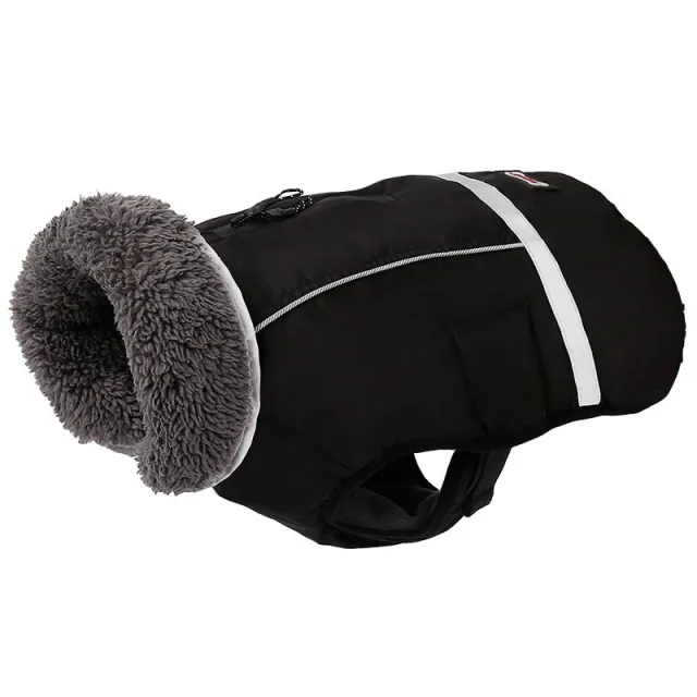 Reflective warm clothing for big dog Black - Shop at LoveMi