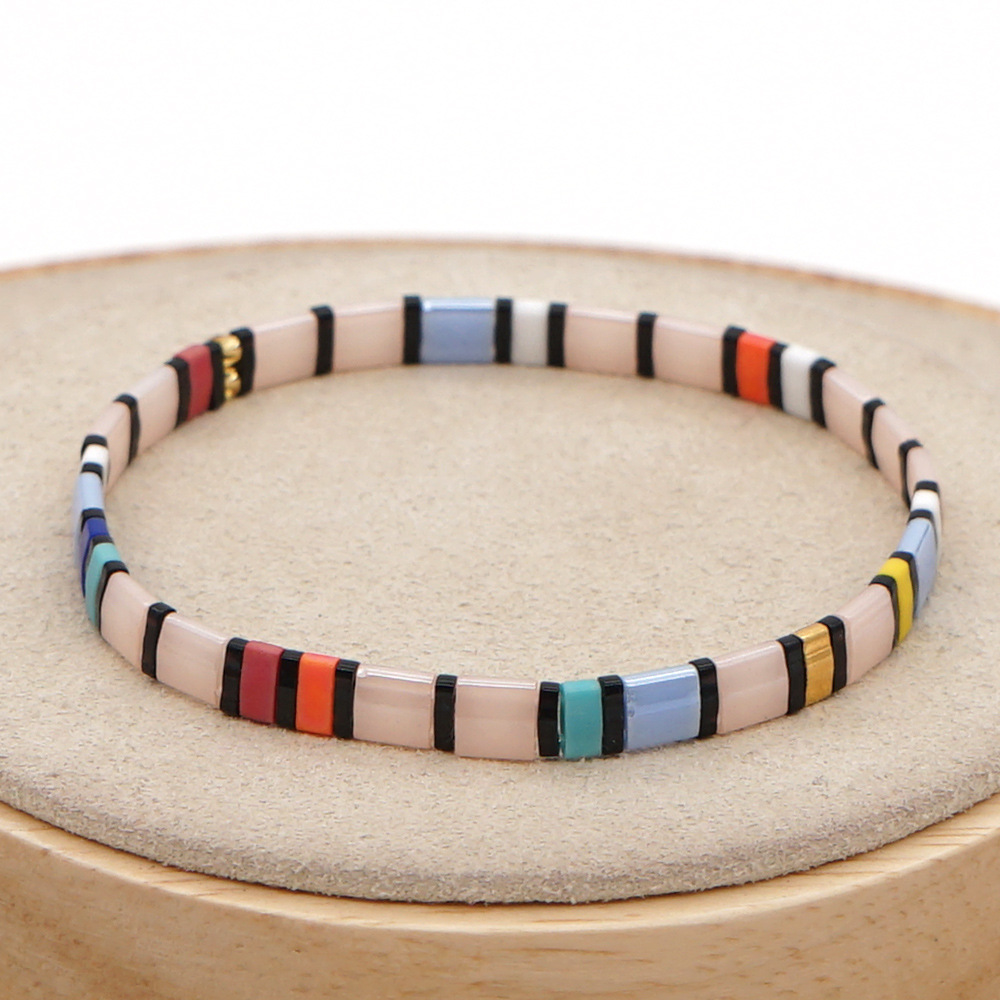 Imported tila beaded couple bracelet