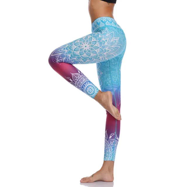 Ho 3D printed stretch leggings Blue - Shop at LoveMi