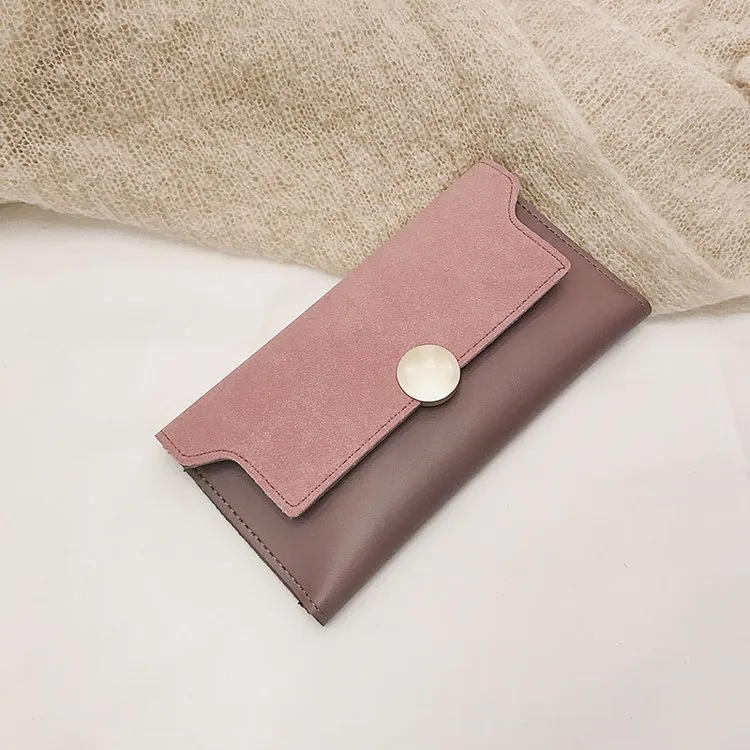 Large-capacity multi-card pocket fashion trendy clutch - Pink