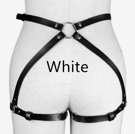 European and American leather belt waist chain White - Shop at LoveMi