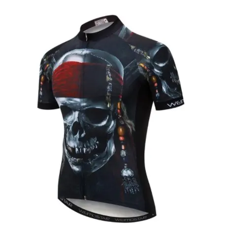 Weimostar skull jersey men's pirate